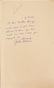 1960 Jackie Robinson Signed and Inscribed "Wait Till Next Year - The Story of Jackie Robinson" First Edition (Beckett MINT 9) 